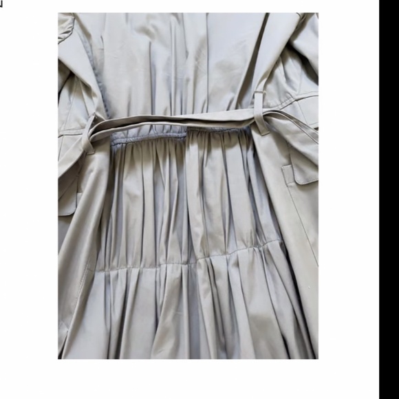 Prada Light Gray Trench Coat - Picture 2 of 11